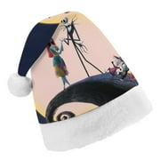 Love The Nightmare Before Christmas Christmas Hat for Adult And Kids Xmas Decor Ornaments Christmas New Year Festive Holiday Party Supplies Plush Santa Claus Hats